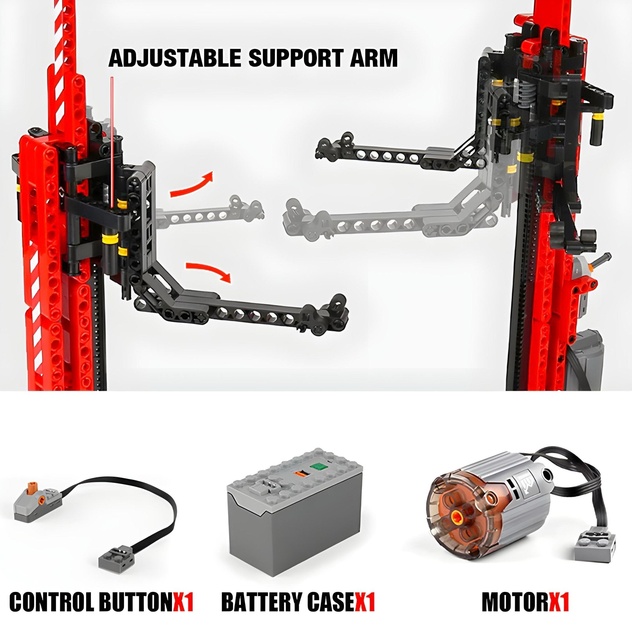 1:8 Electric Car Lift | 537pcs - BRICKS LAB