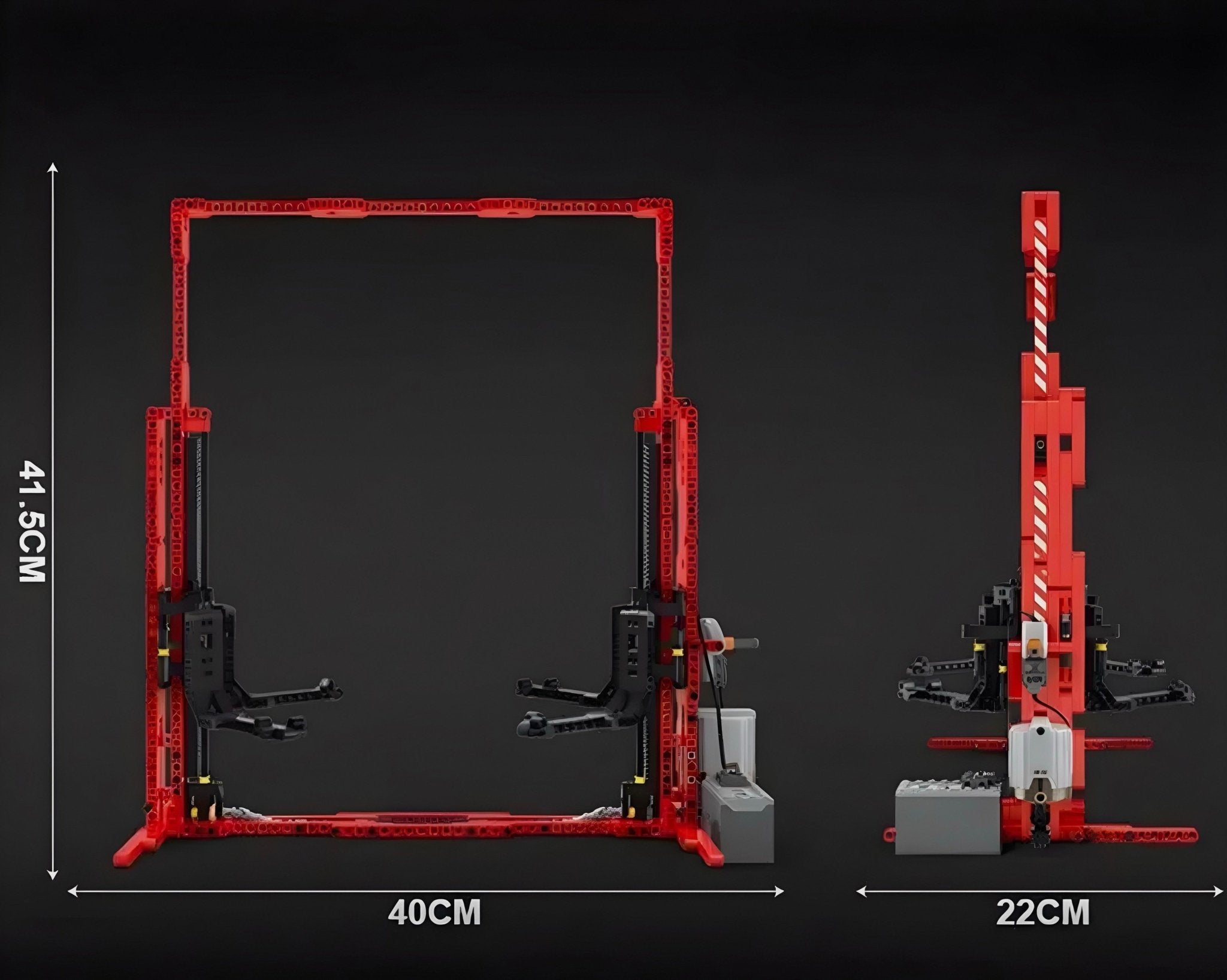 1:8 Electric Car Lift | 537pcs - BRICKS LAB