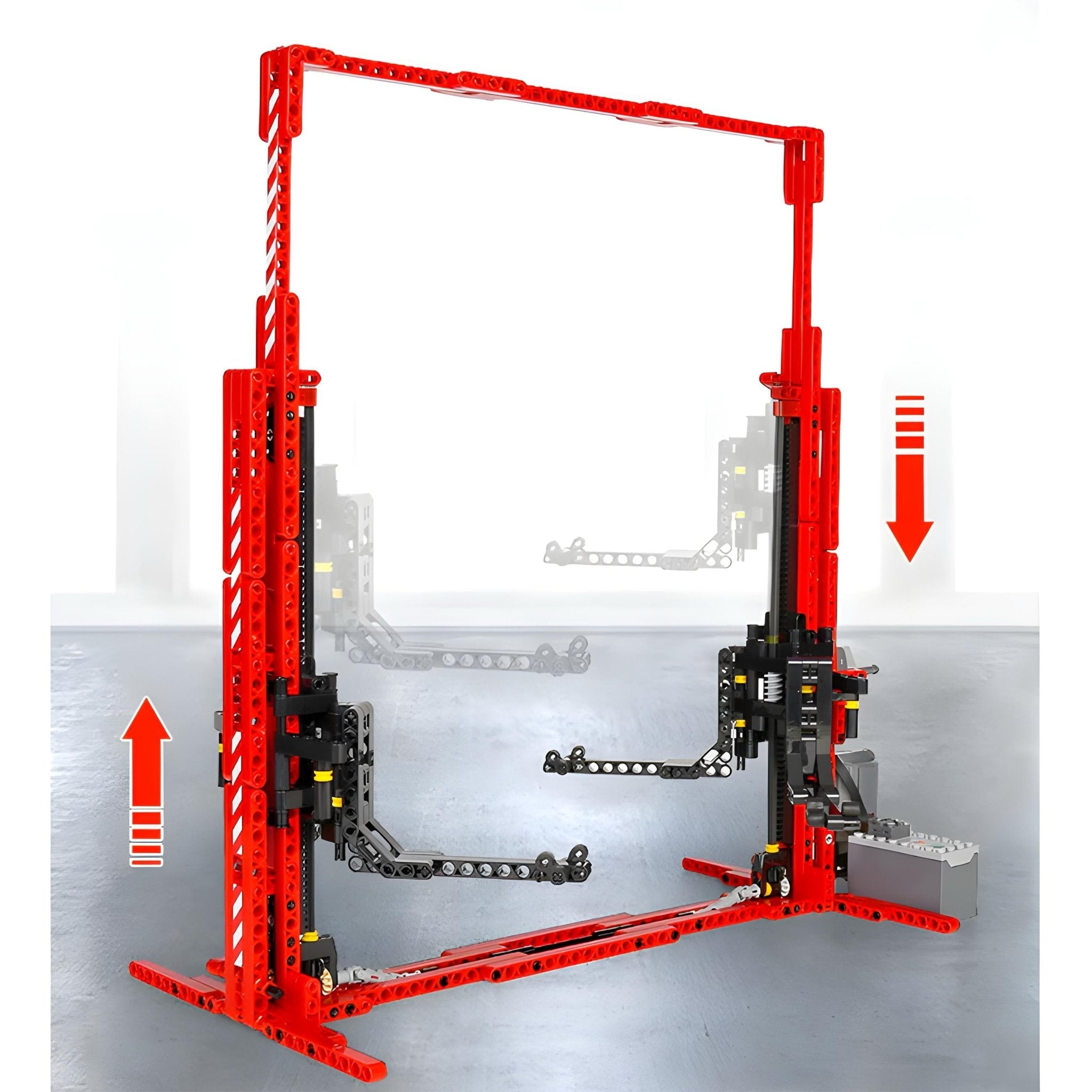 1:8 Electric Car Lift | 537pcs - BRICKS LAB