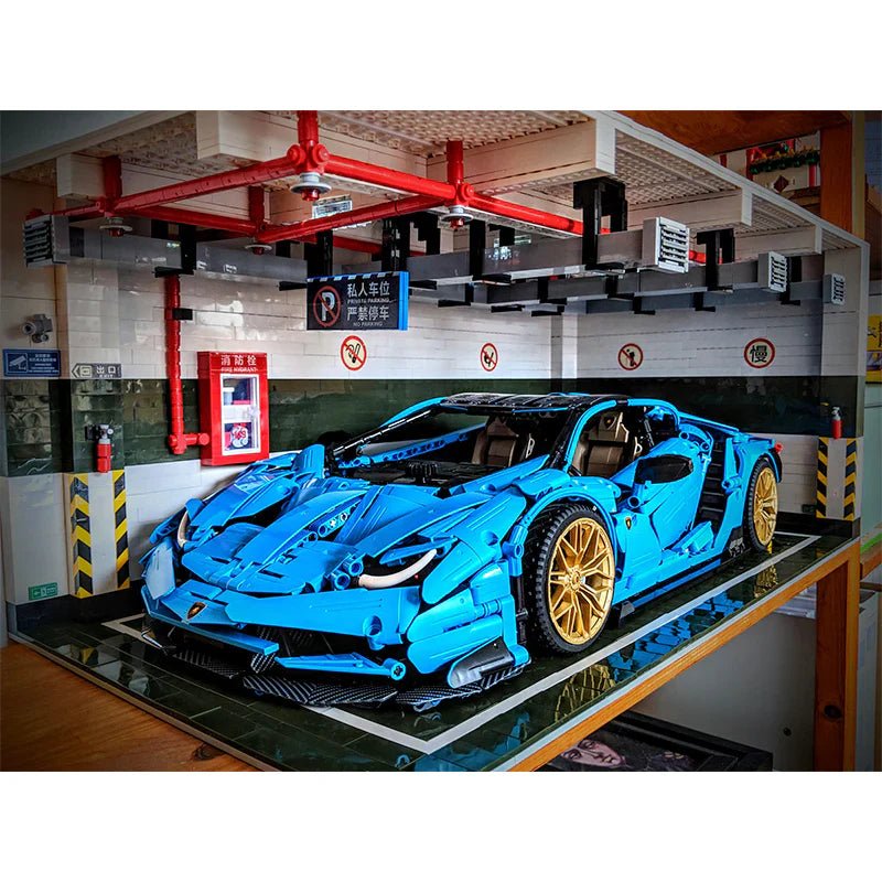 1:8 Scale Car Park | 2436pcs - BRICKS LAB