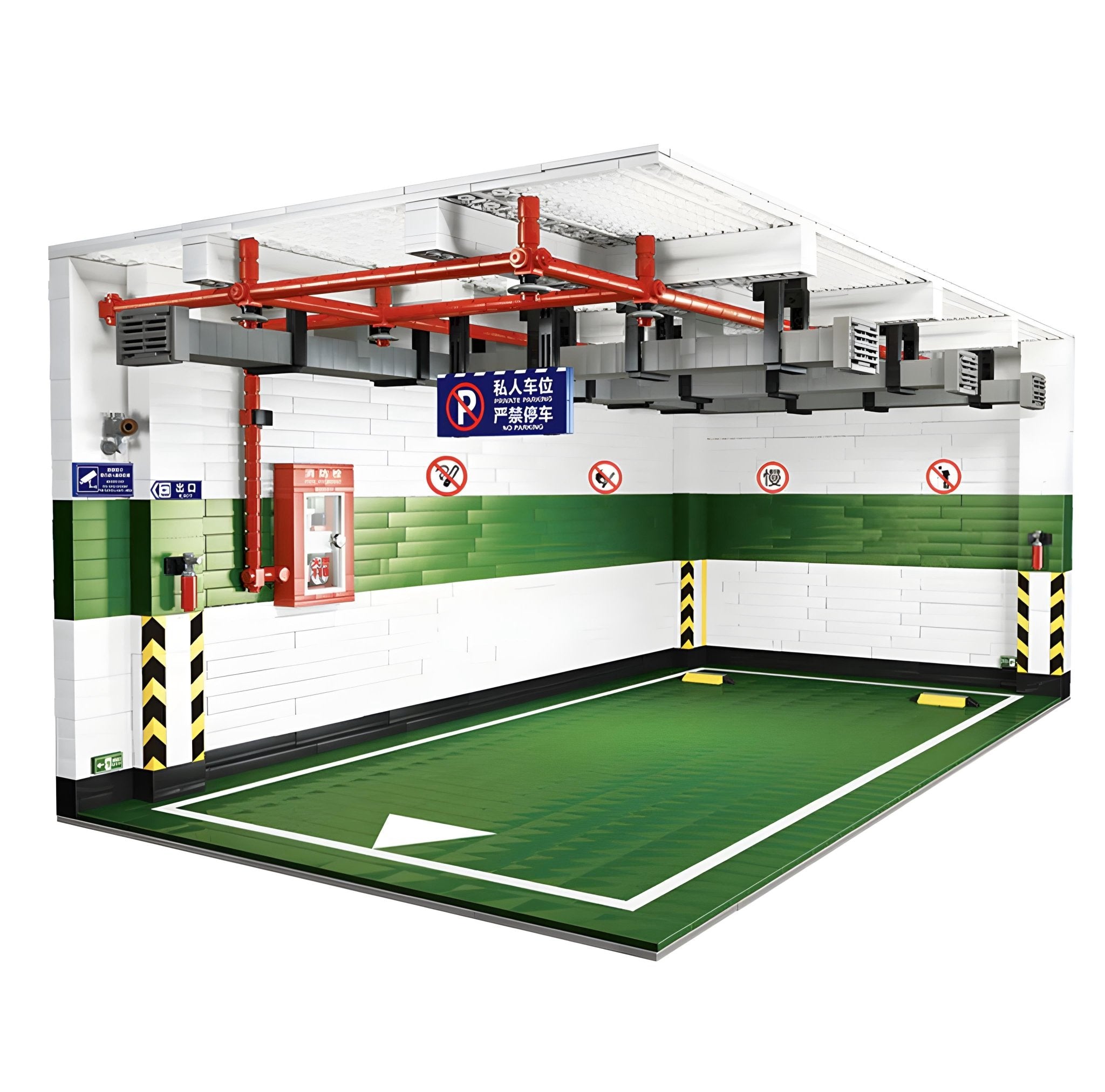 1:8 Scale Car Park | 2436pcs - BRICKS LAB