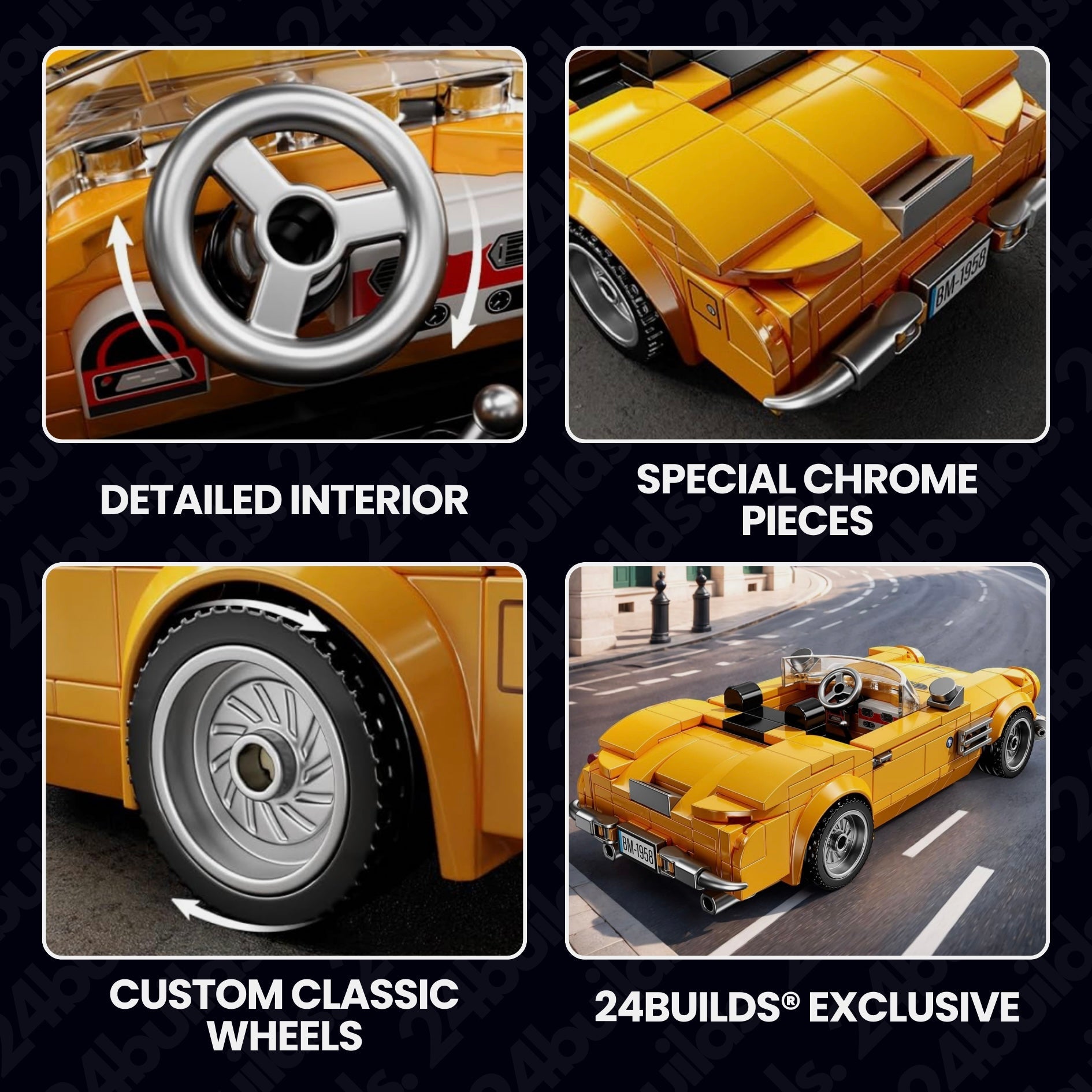 1956 Classic Convertible | 314pcs - BRICKS LAB
