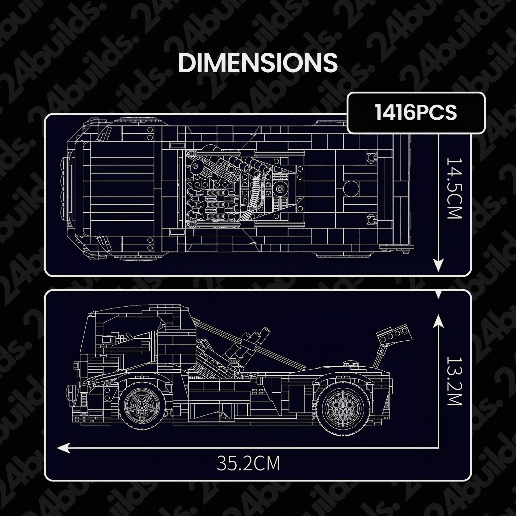 2,400HP "Iron Knight" Truck | 1606pcs - BRICKS LAB