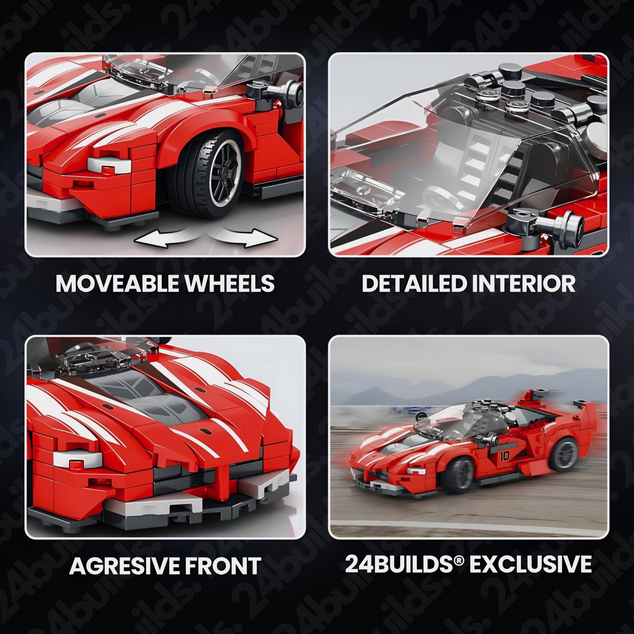 24builds® FXX K | 388pcs - BRICKS LAB