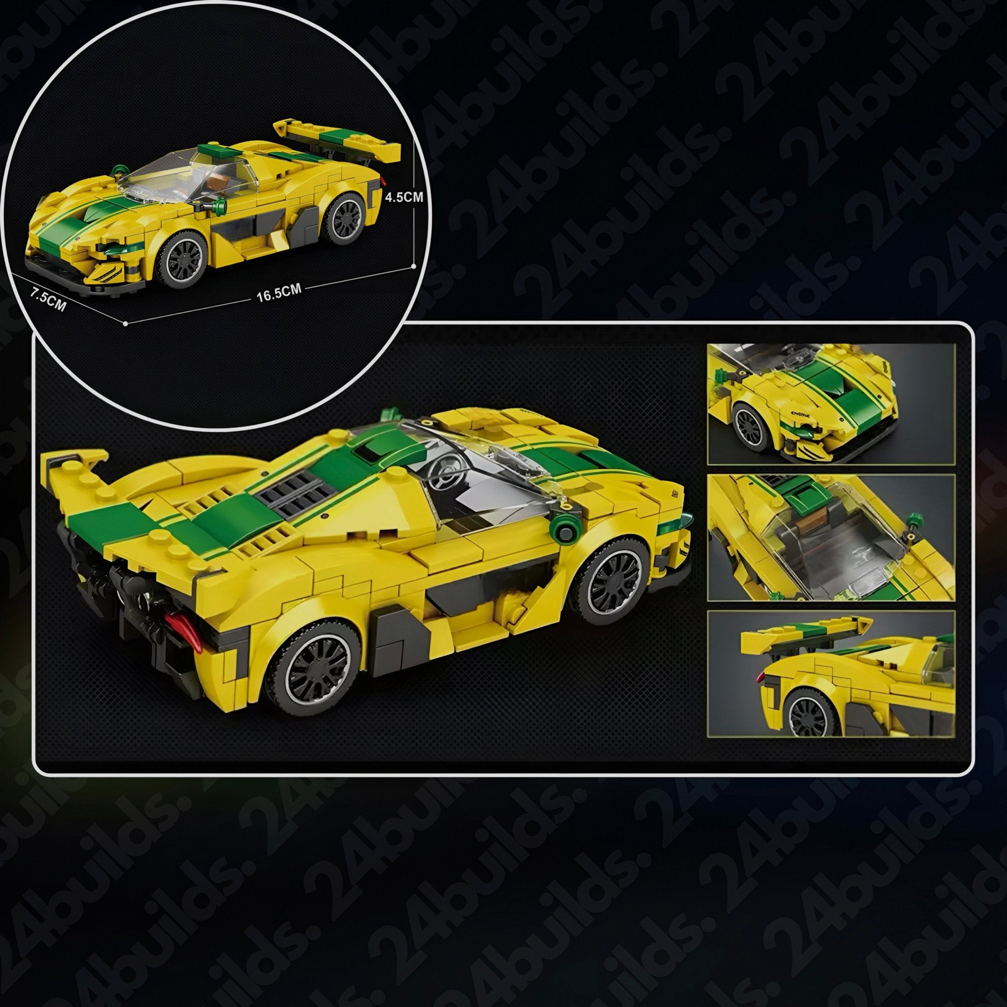 24builds® P1 GTR | 428pcs - BRICKS LAB