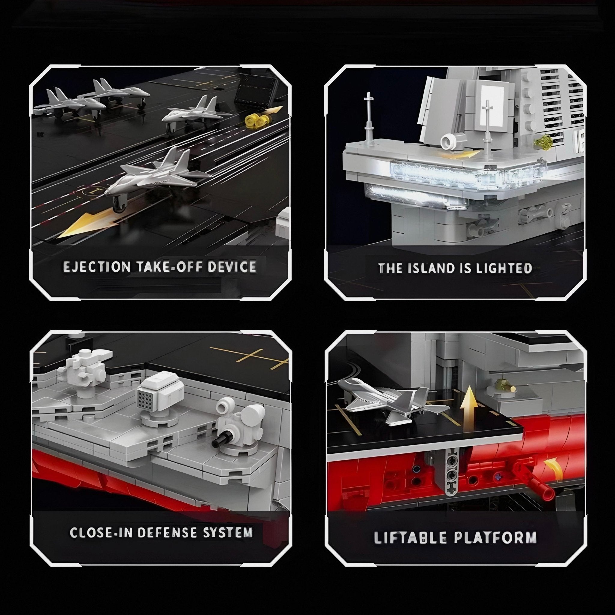 AIRCRAFT CARRIER 1:250 | 7018PCS - BRICKS LAB