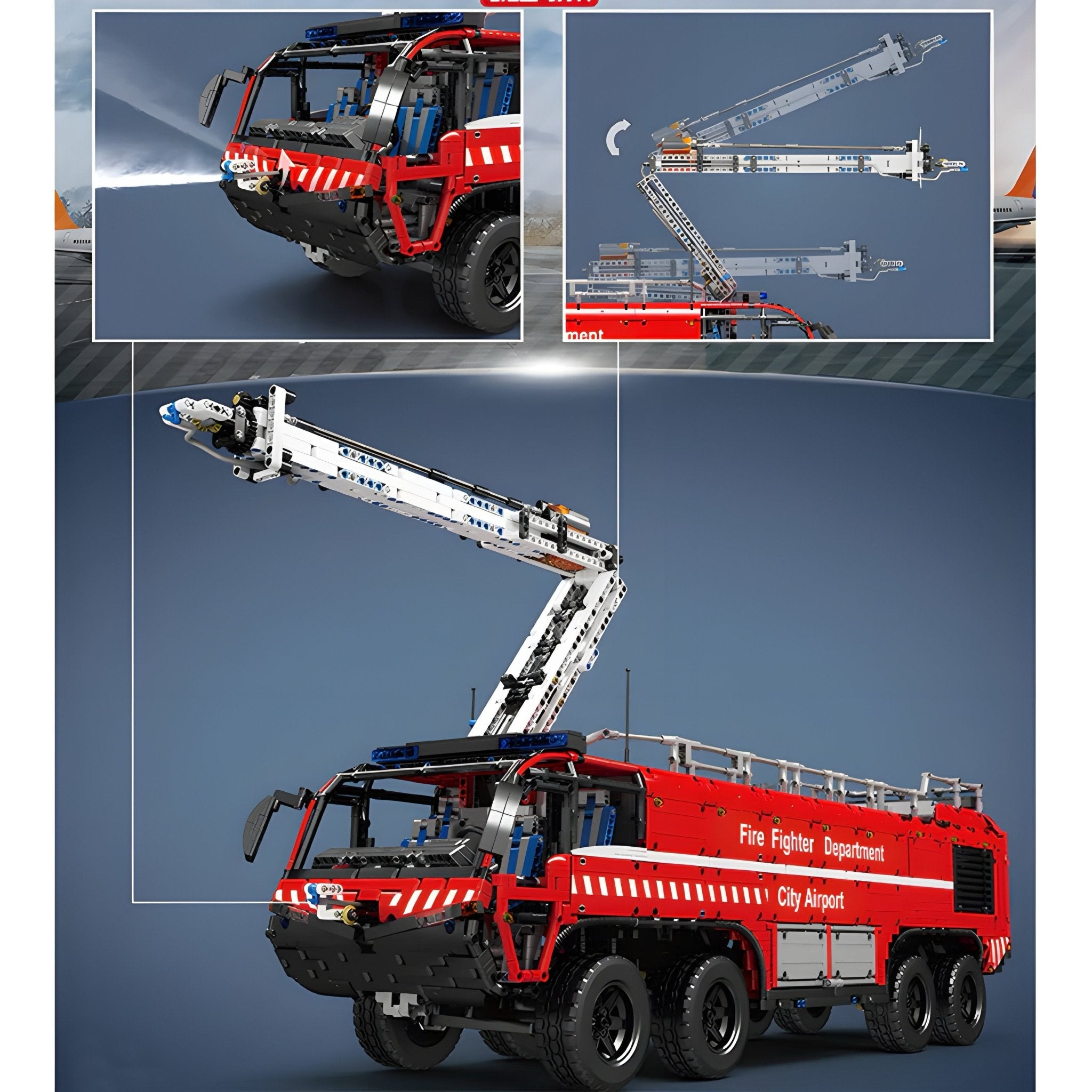 AIRPORT FIRETRUCK | 6654PCS - BRICKS LAB
