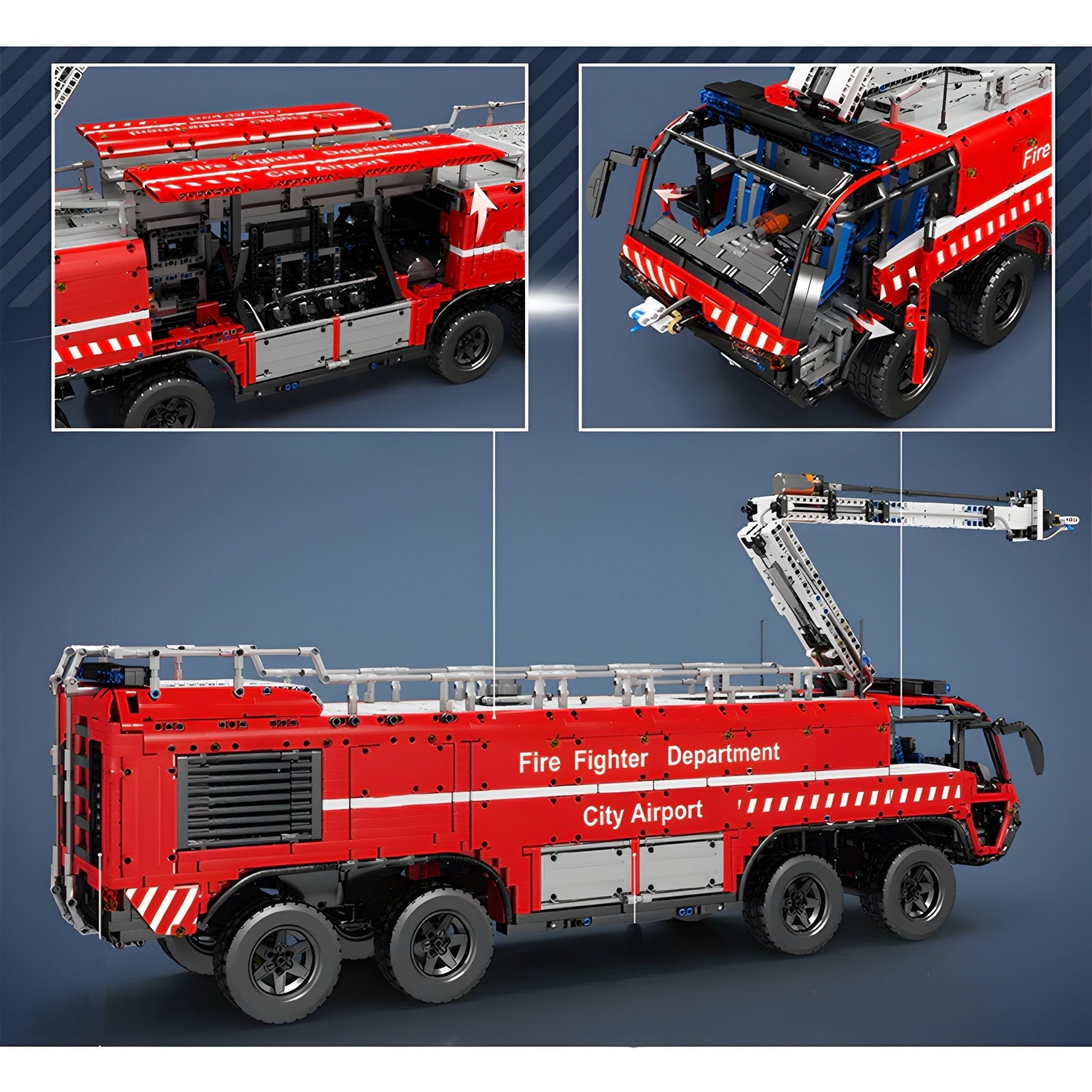 AIRPORT FIRETRUCK | 6654PCS - BRICKS LAB