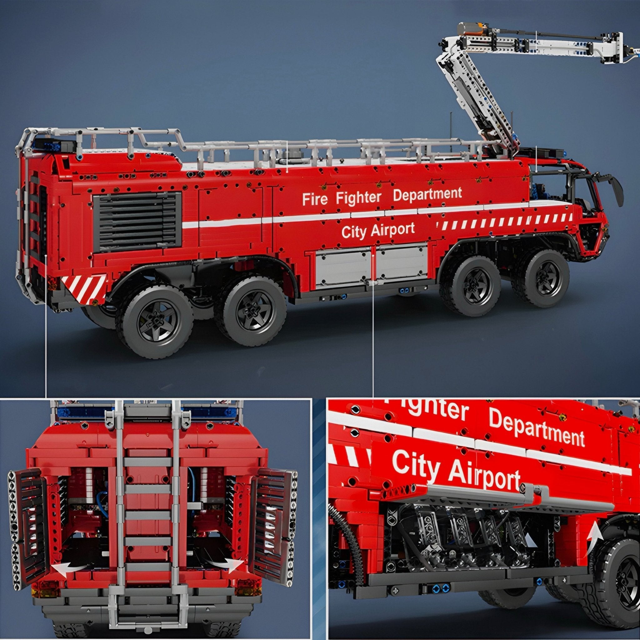 AIRPORT FIRETRUCK | 6654PCS - BRICKS LAB