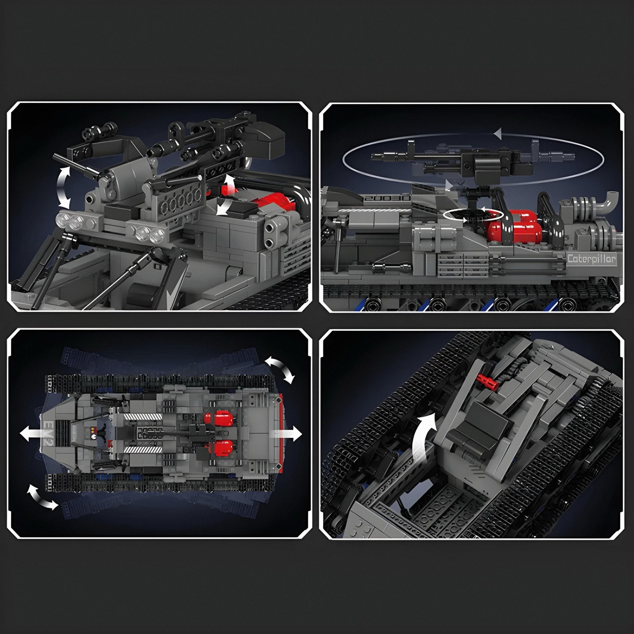 ALL TERRAIN MILITARY TANK EV2 | 1047PCS - BRICKS LAB
