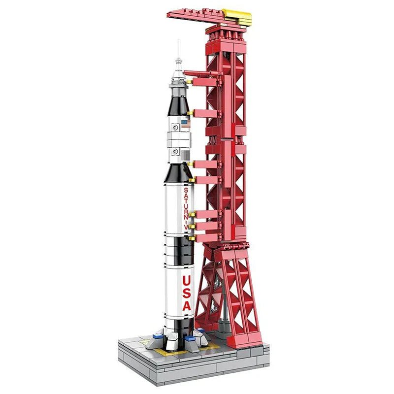 APOLLO ROCKET & LAUNCH PAD | 425PCS - BRICKS LAB