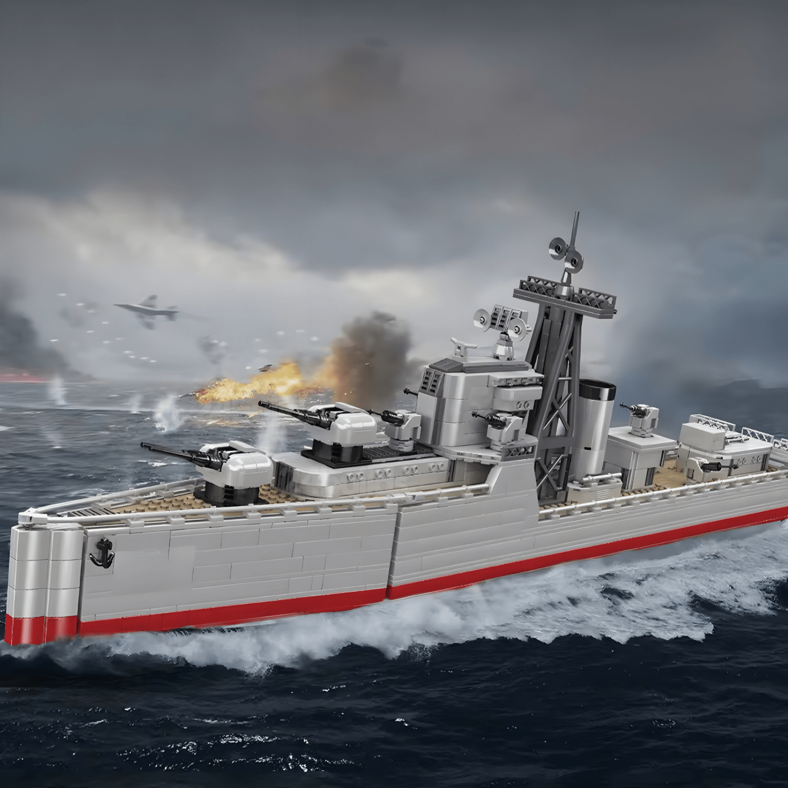 ATLANTIC - CLASS NAVAL DESTROYER | 1816PCS - BRICKS LAB