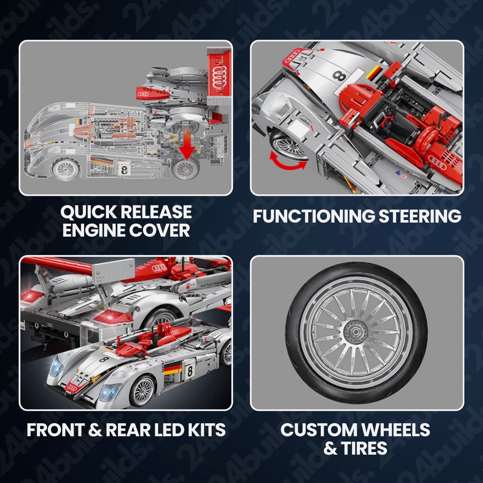 Audi R8 LMP 2000 | 2426pcs - BRICKS LAB