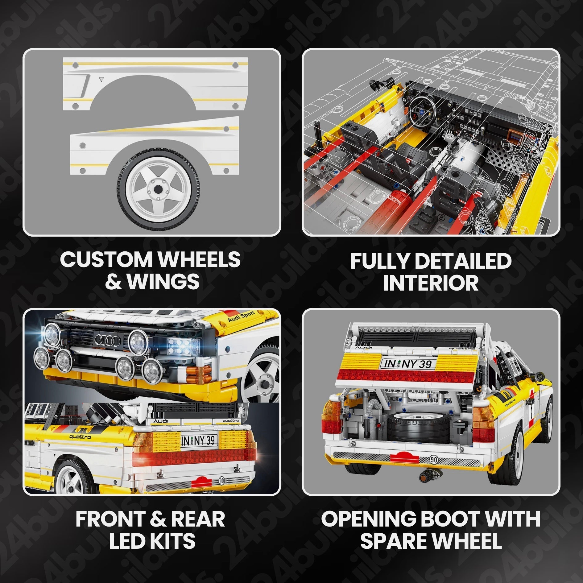 Audi Rally Quattro Group B 1984 | 3886pcs - BRICKS LAB