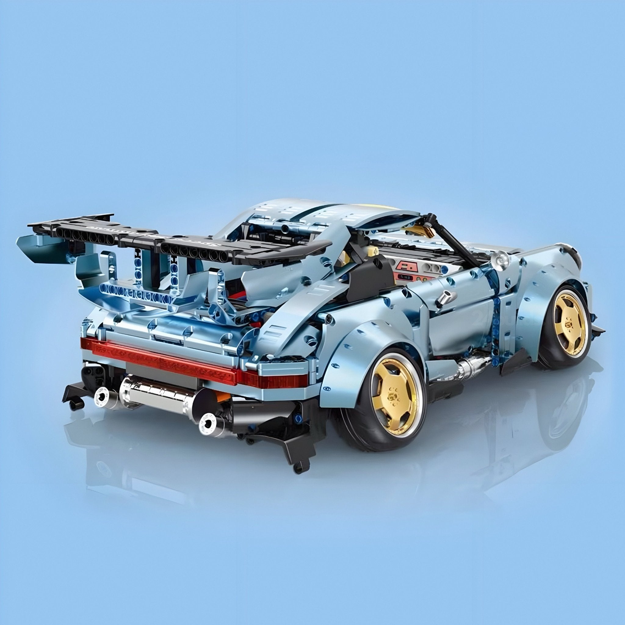 Baby Blue 911 (993) RWB | 2368pcs - BRICKS LAB