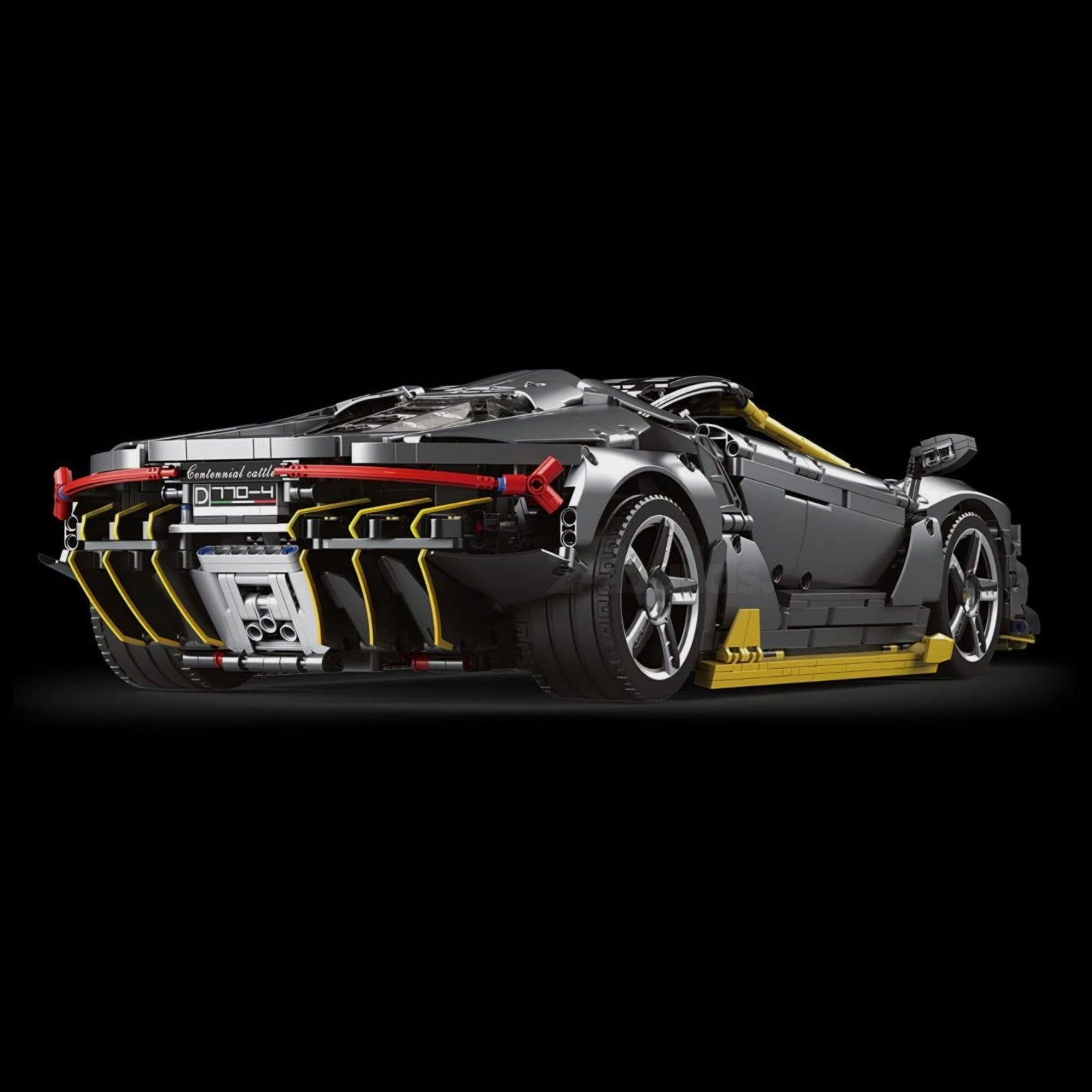 Black Edition Italian V12 Supercar | 3844pcs - BRICKS LAB