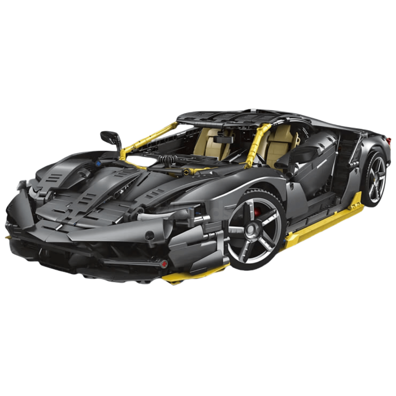 Black Edition Italian V12 Supercar | 3844pcs - BRICKS LAB