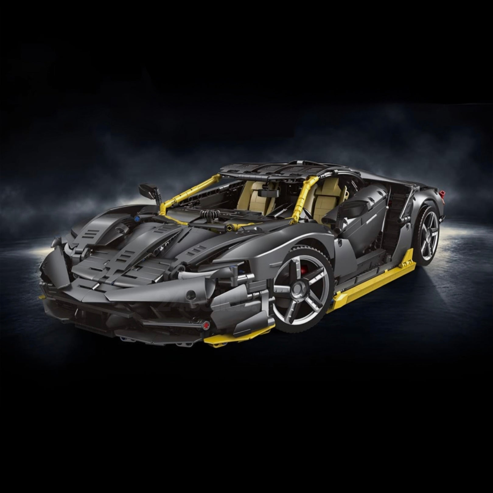 Black Edition Italian V12 Supercar | 3844pcs - BRICKS LAB