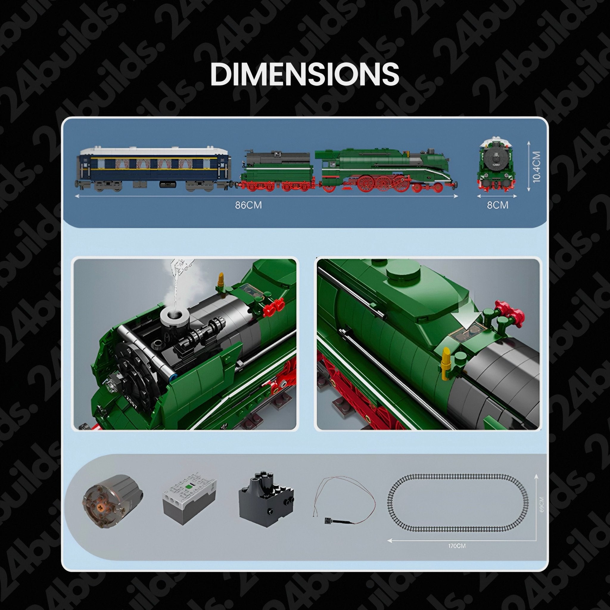 BR18 201 GERMAN EXPRESS | 2348PCS - BRICKS LAB