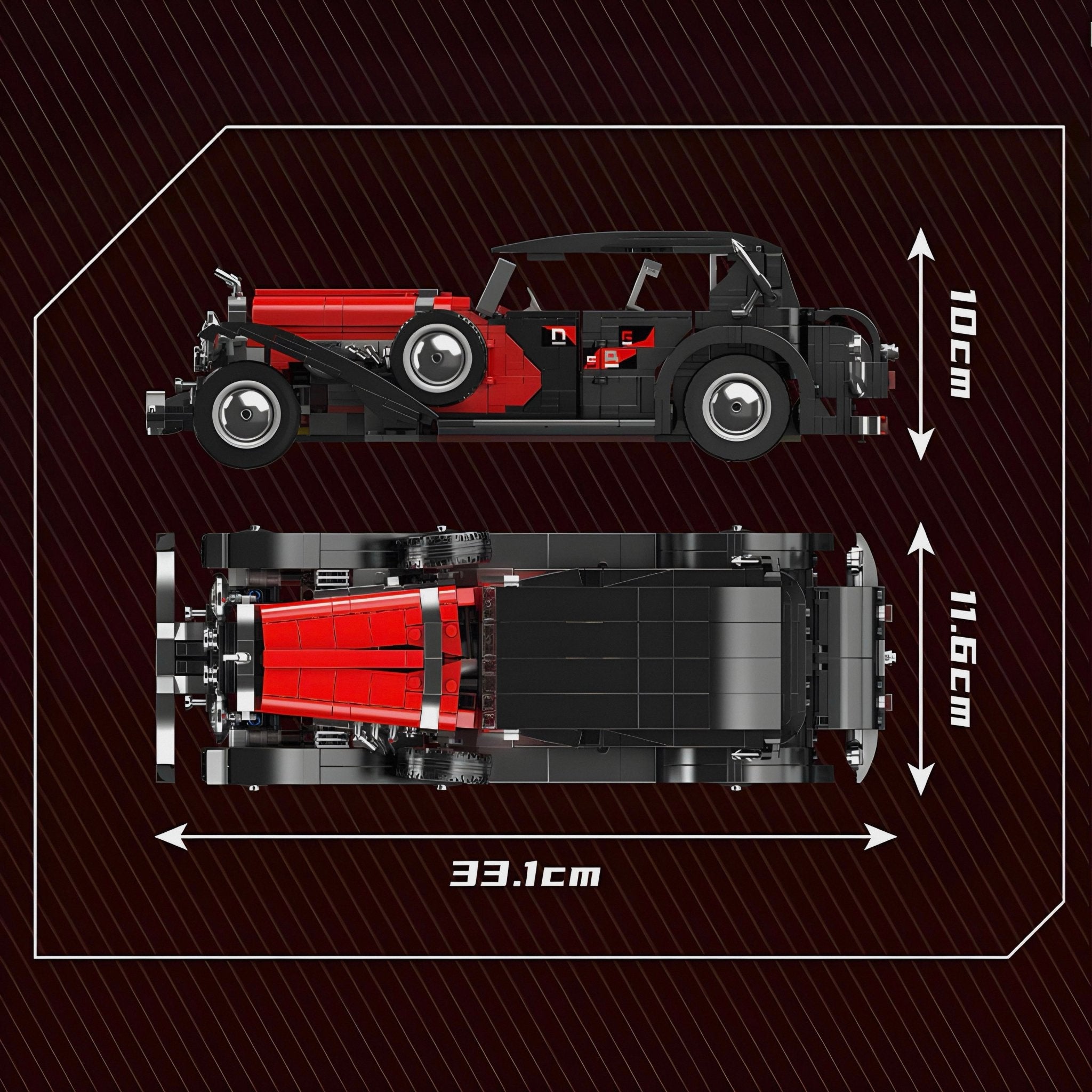 British Classic Luxury Car | 1309pcs - BRICKS LAB