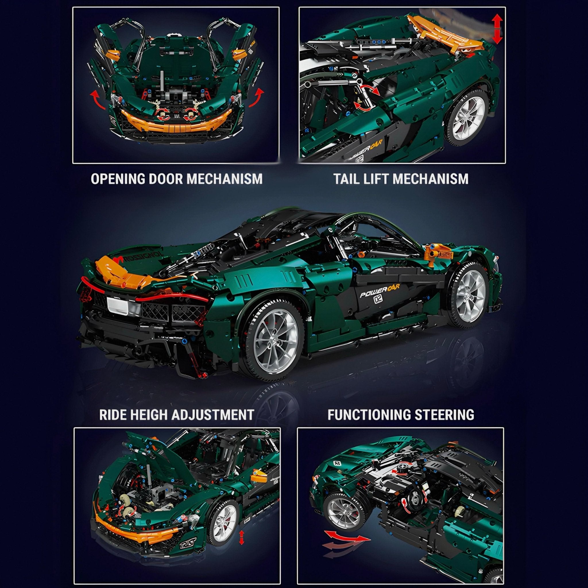 British Racing Green P1 | 3240pcs - BRICKS LAB