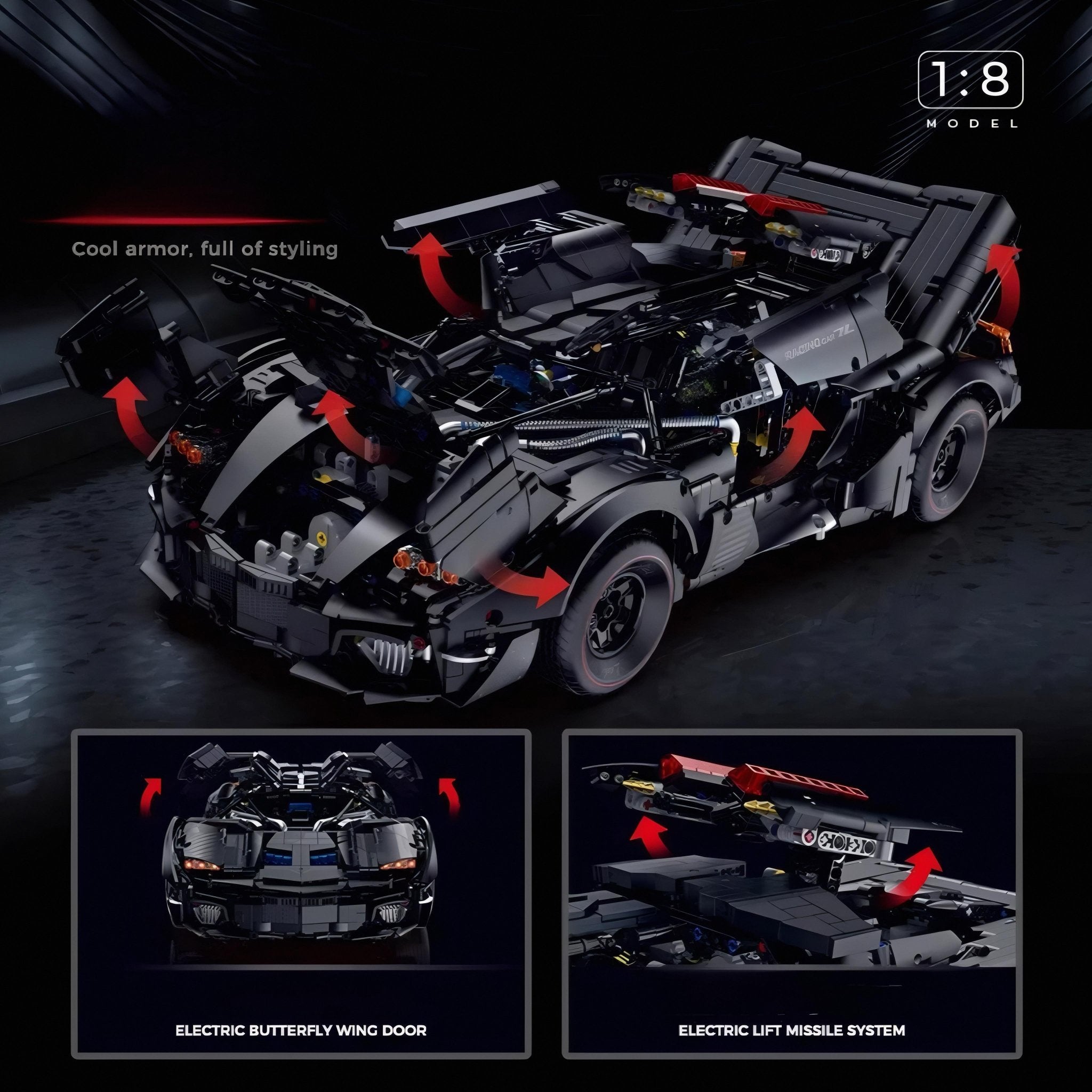 Bulletproof Italian Supercar | 4296pcs - BRICKS LAB