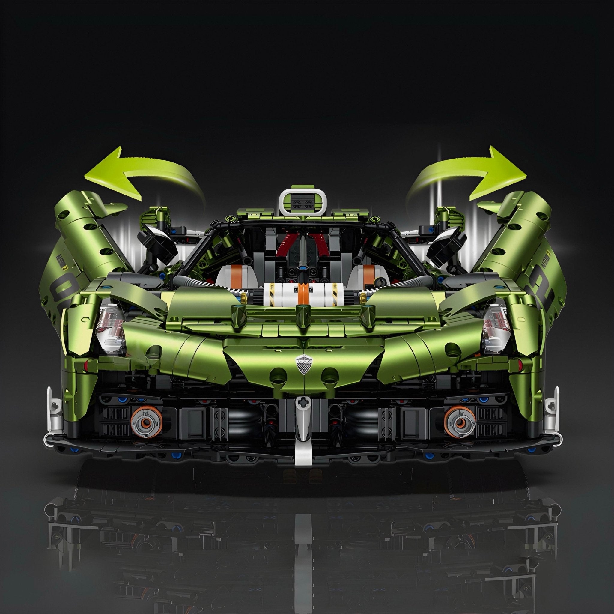 Chrome Edition Swedish Hypercar | 3840pcs - BRICKS LAB