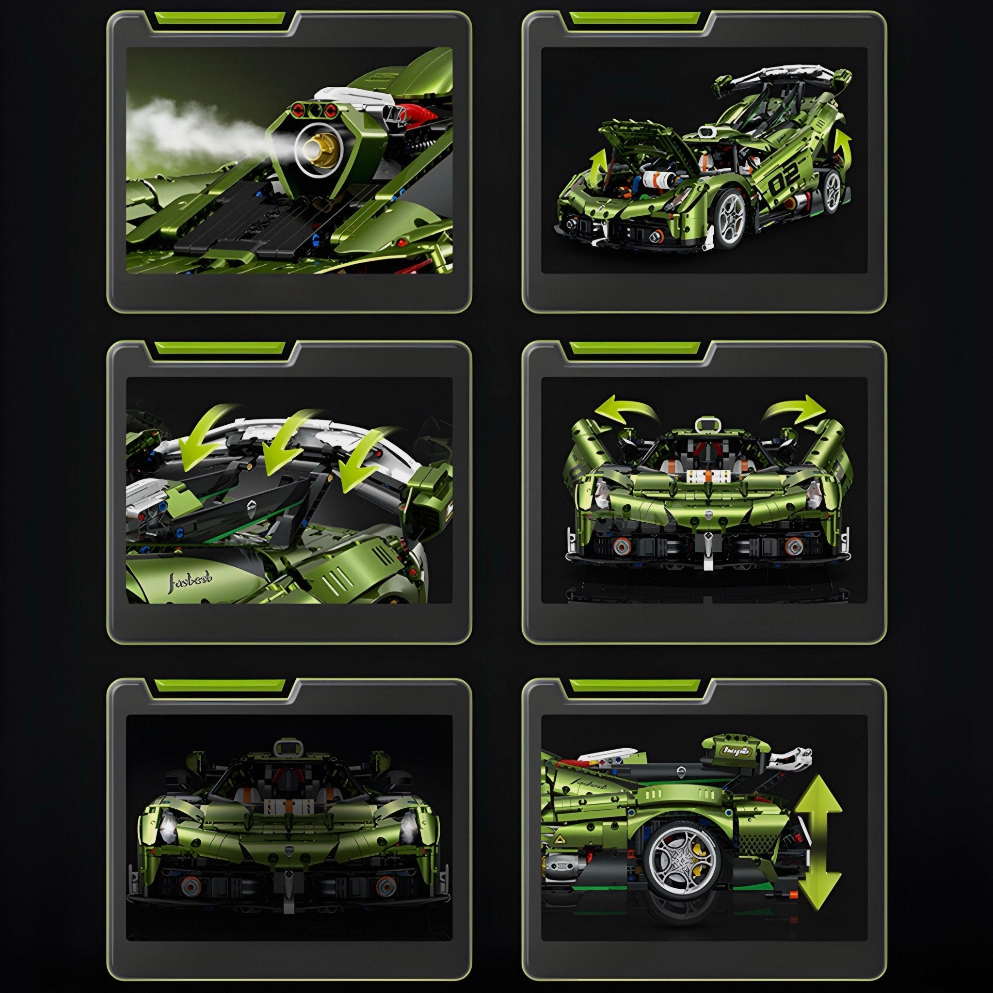Chrome Edition Swedish Hypercar | 3840pcs - BRICKS LAB