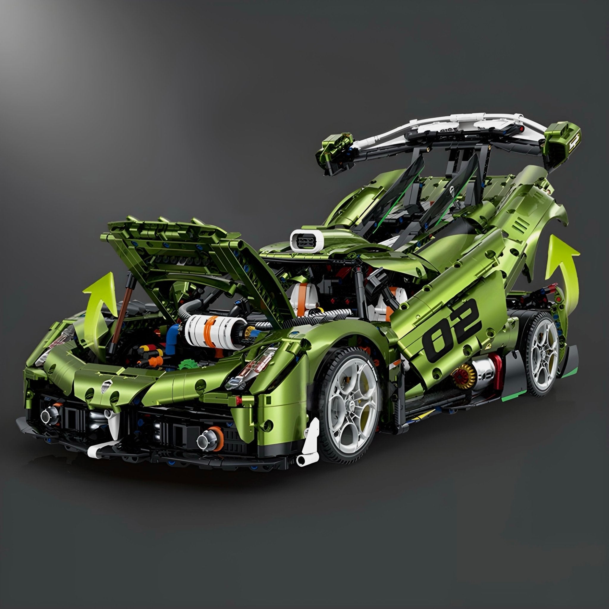 Chrome Edition Swedish Hypercar | 3840pcs - BRICKS LAB