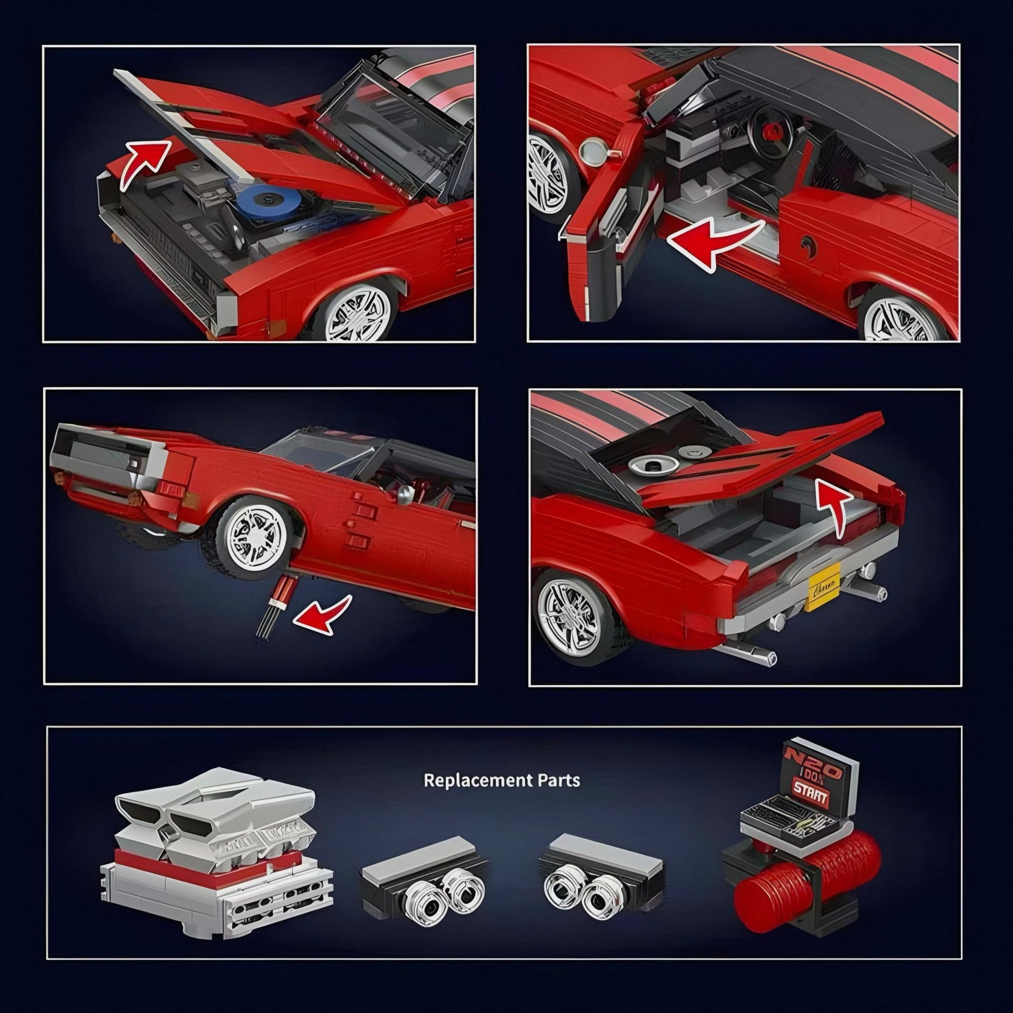 Classic American V8 | 1869pcs - BRICKS LAB