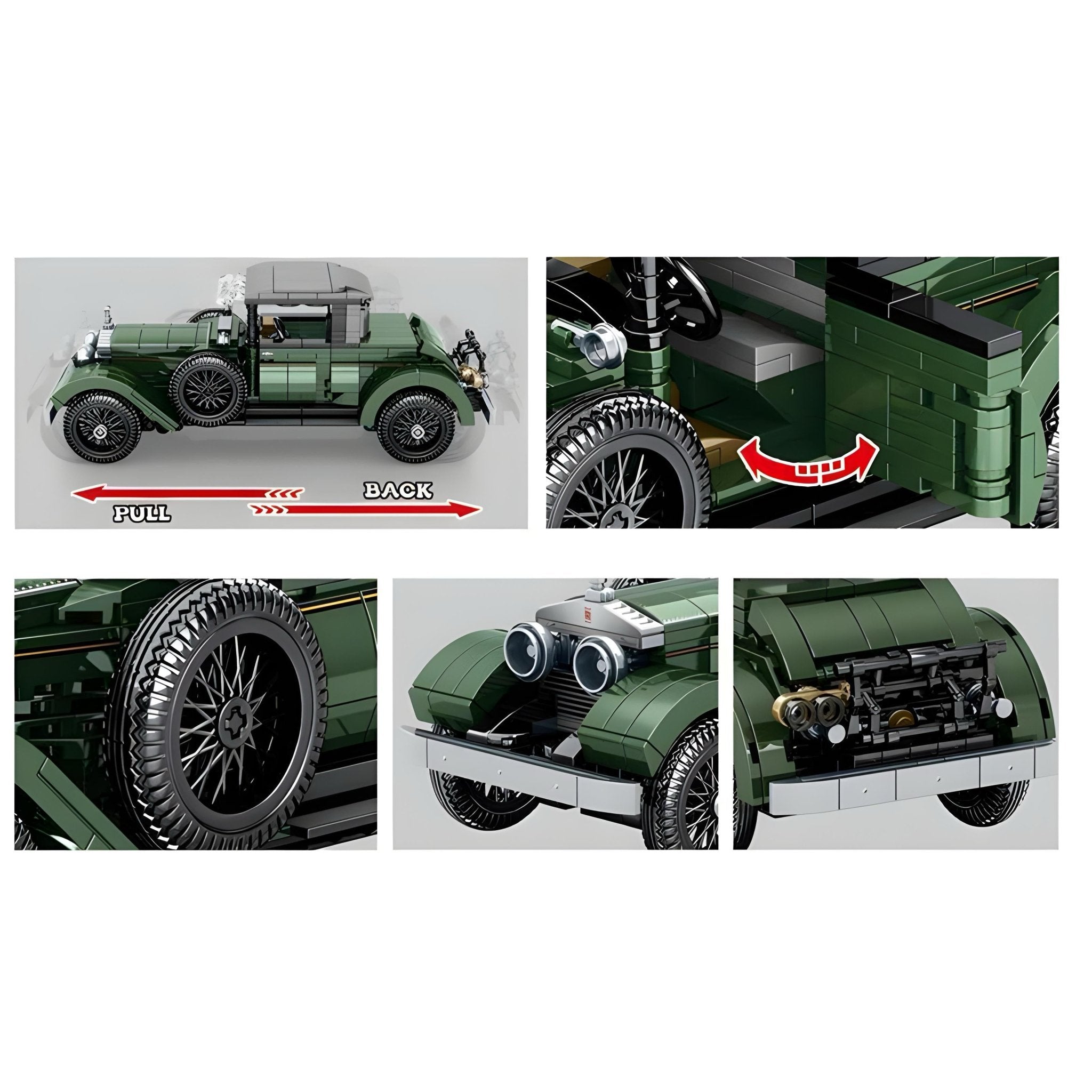 Classic British Luxury Car | 856pcs - BRICKS LAB
