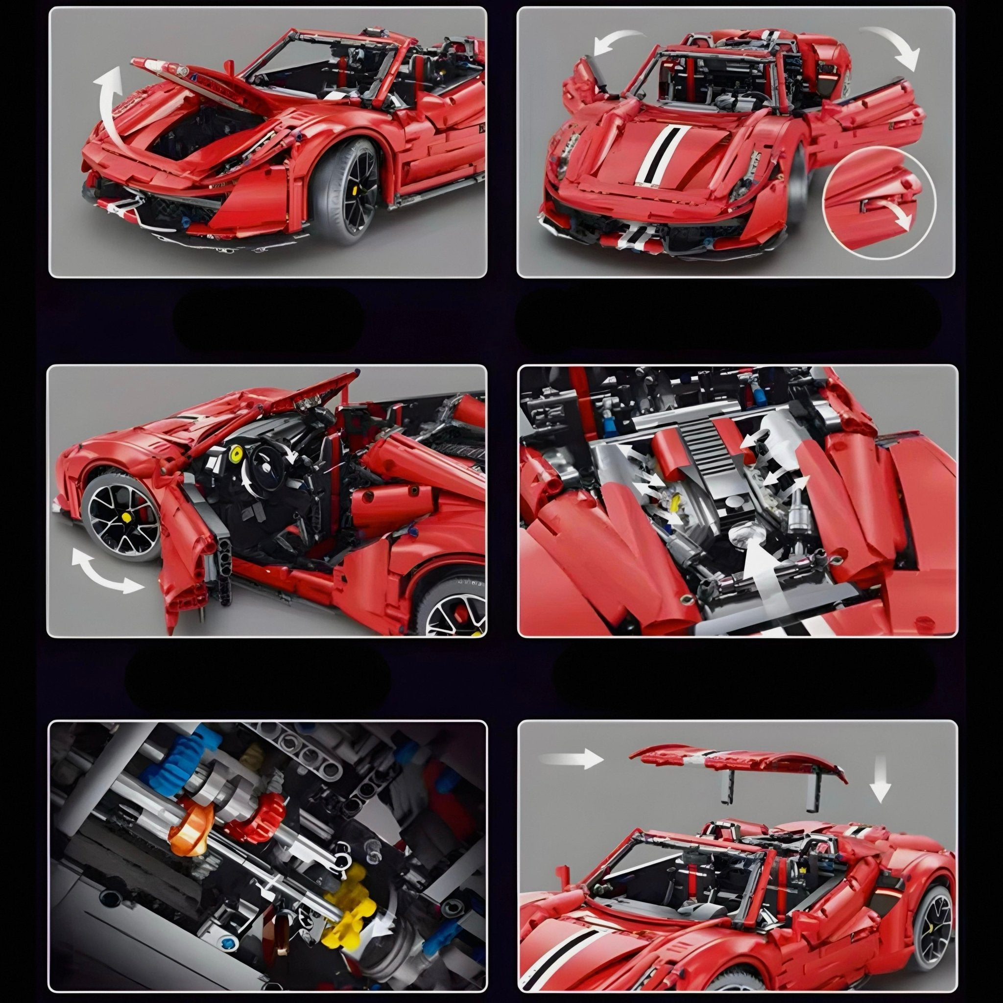 Collector's 488 Pista Spider | 3609pcs - BRICKS LAB