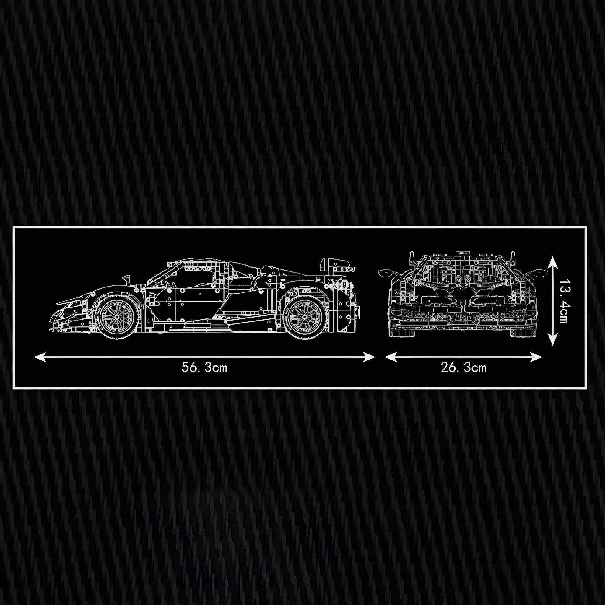 Collector's Huayra Carbon Fiber Edition | 4802pcs - BRICKS LAB