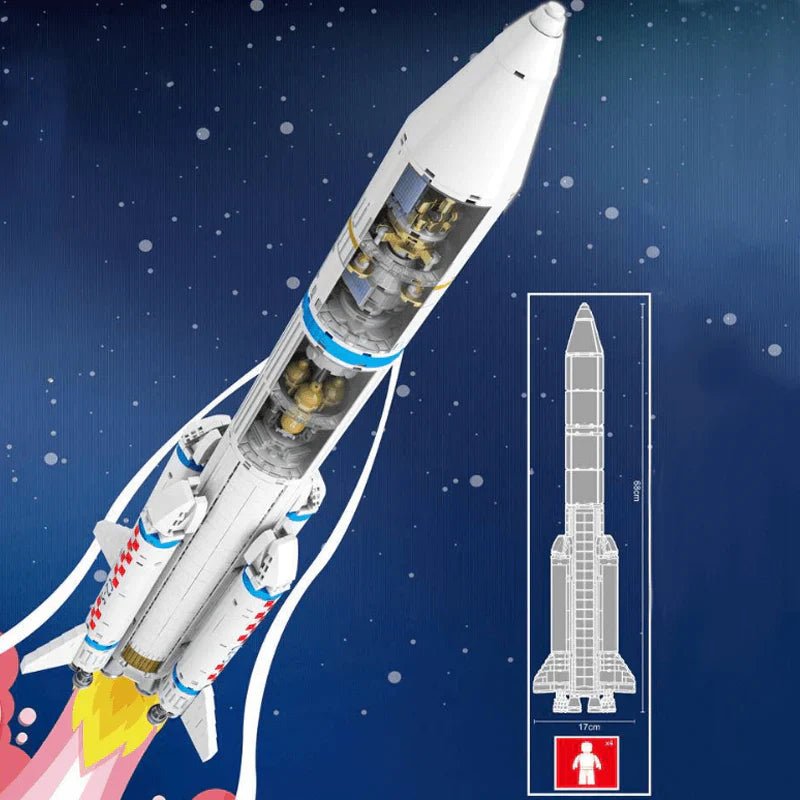 CRYOGENIC LIQUID LAUNCH VEHICLE | 1201PCS - BRICKS LAB