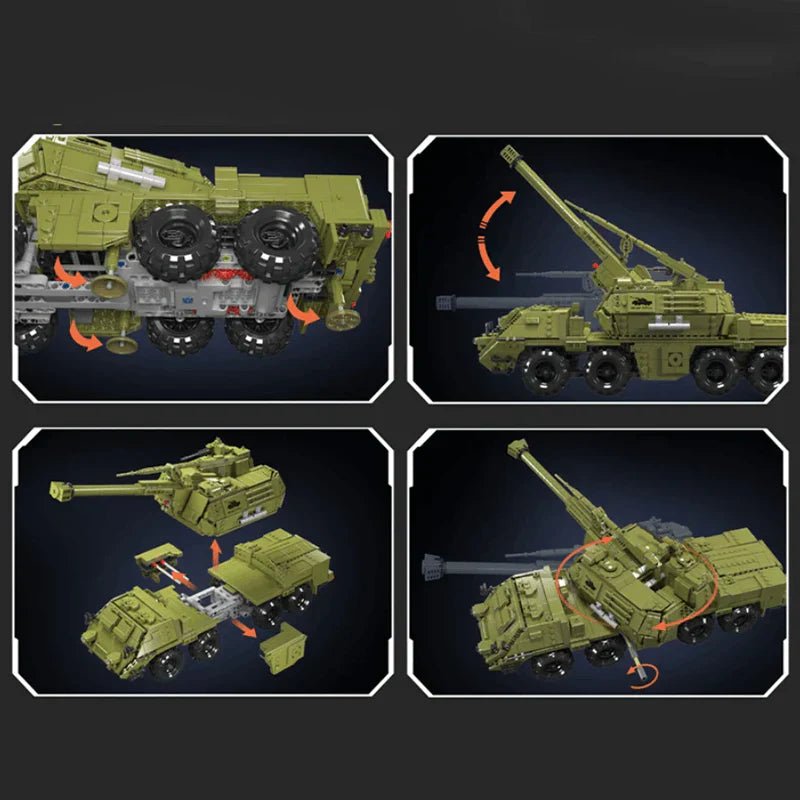 DANA SELF - PROPELLED ARTILLERY TANK | 1922PCS - BRICKS LAB
