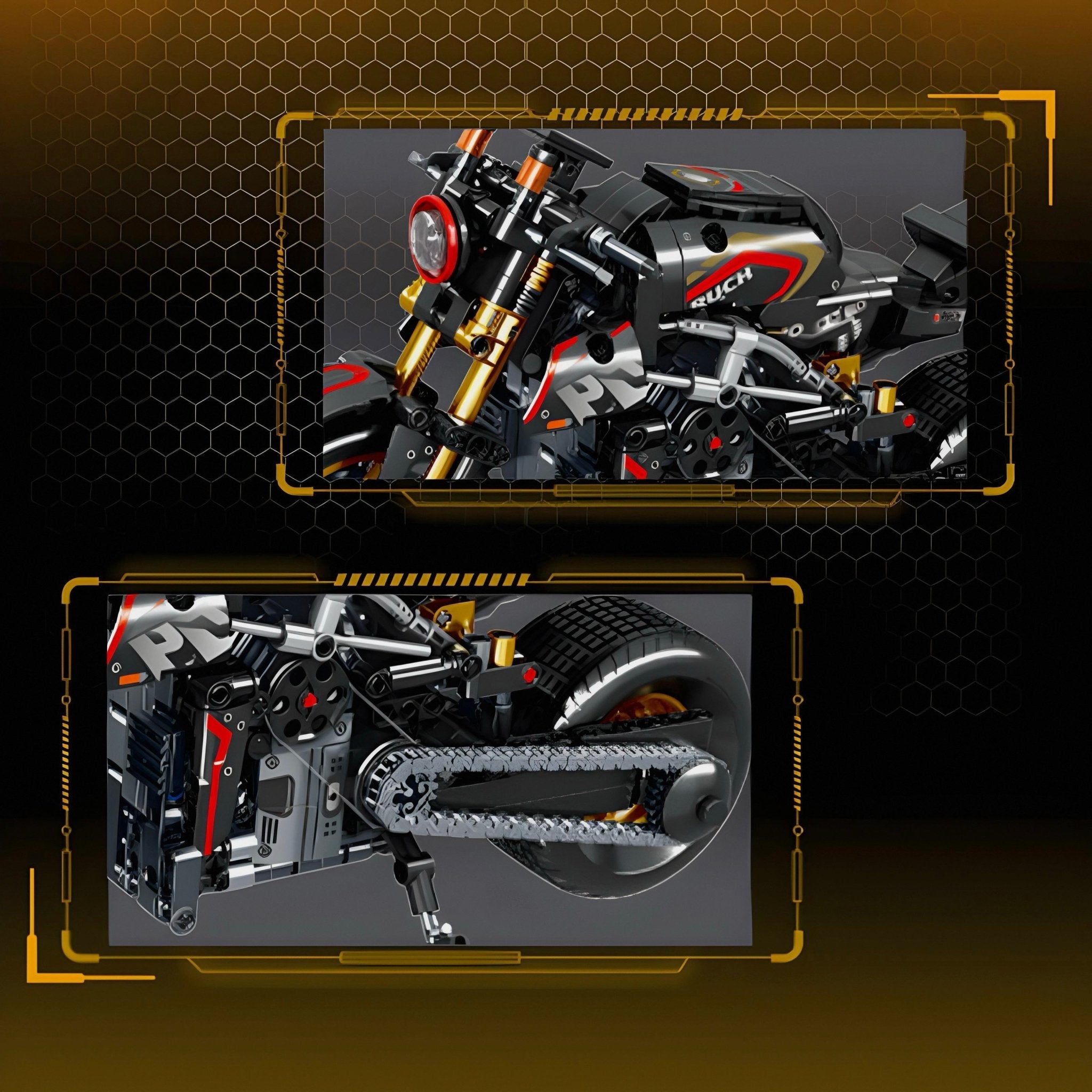 DEVIL CARBON SPORTS BIKE | 771PCS - BRICKS LAB