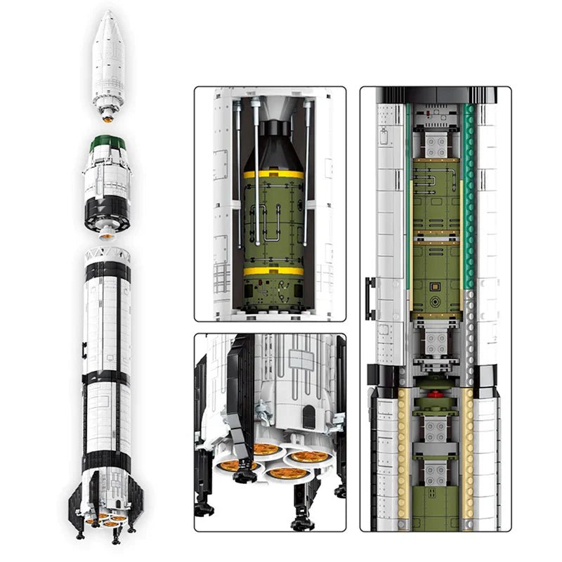 DONG FANG HONG CZ - 1 LAUNCH | 2146PCS - BRICKS LAB