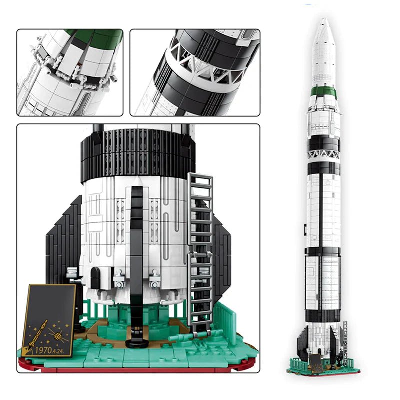 DONG FANG HONG CZ - 1 LAUNCH | 2146PCS - BRICKS LAB