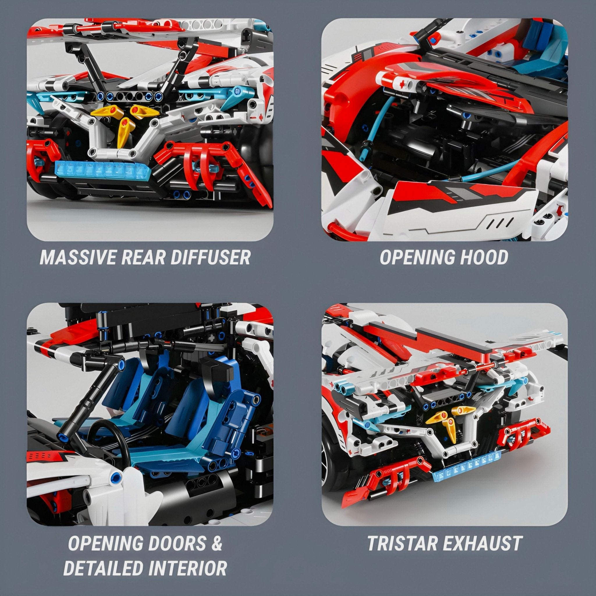 Drifting "Intense Emotion" Hypercar | 2731pcs - BRICKS LAB