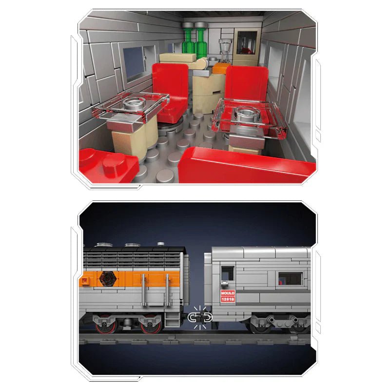 EMD F7 LOCOMOTIVE | 1540PCS - BRICKS LAB