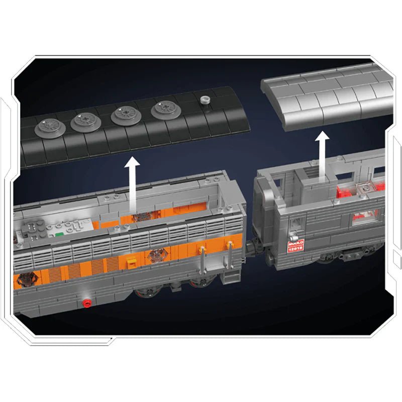 EMD F7 LOCOMOTIVE | 1540PCS - BRICKS LAB