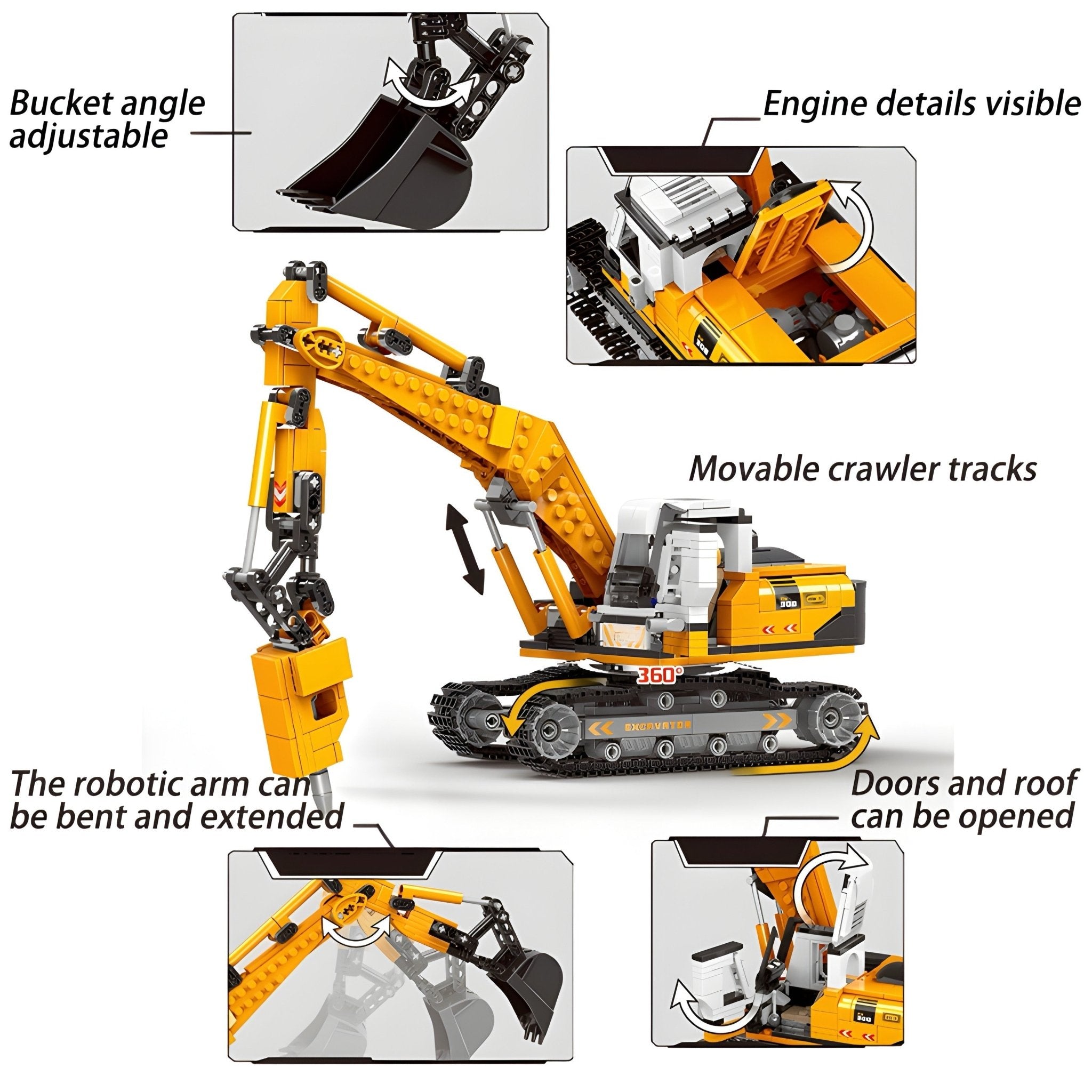 EXCAVATOR | 724PCS - BRICKS LAB