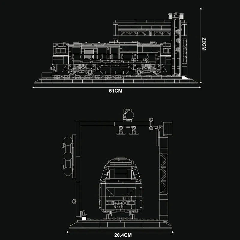 FREIGHT TRAIN | 1979PCS - BRICKS LAB
