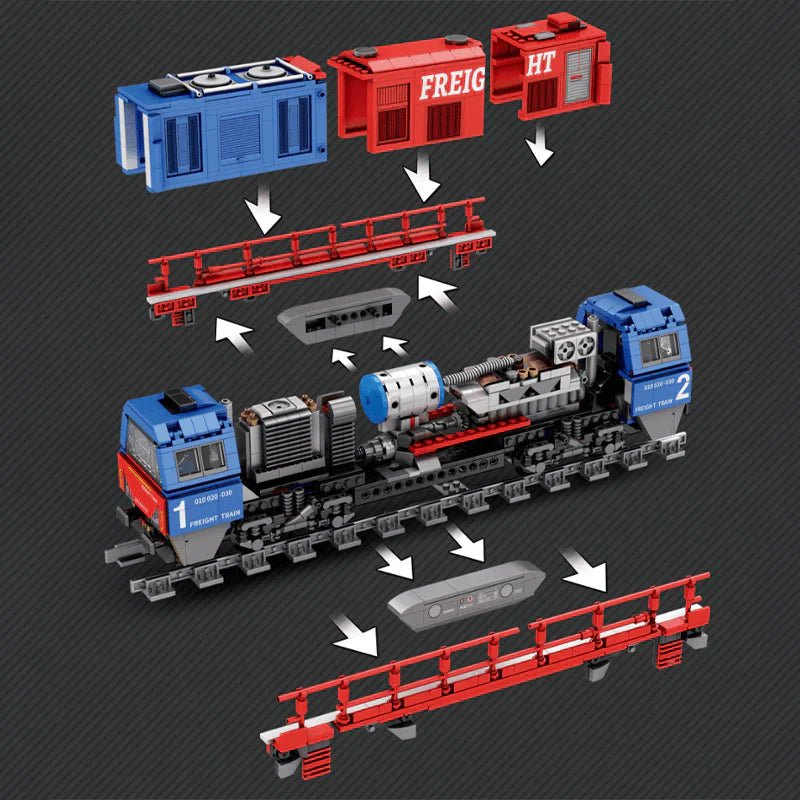 FREIGHT TRAIN | 1979PCS - BRICKS LAB