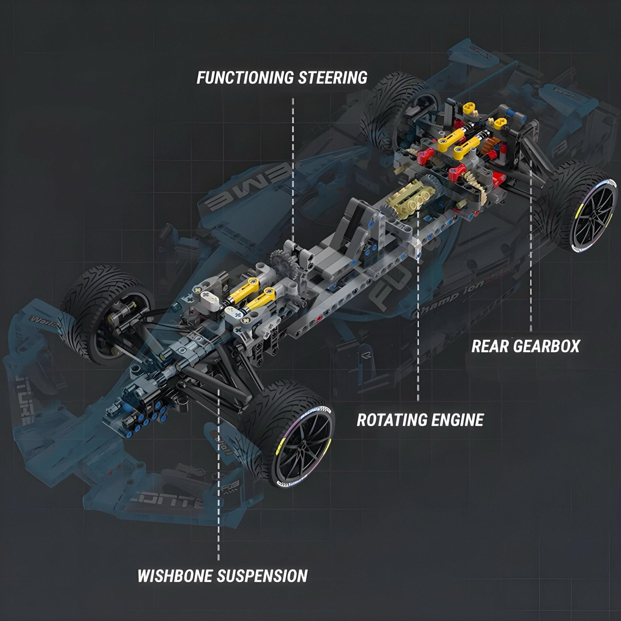 Gen 2 Electric Single Seater Race Car | 1666pcs - BRICKS LAB