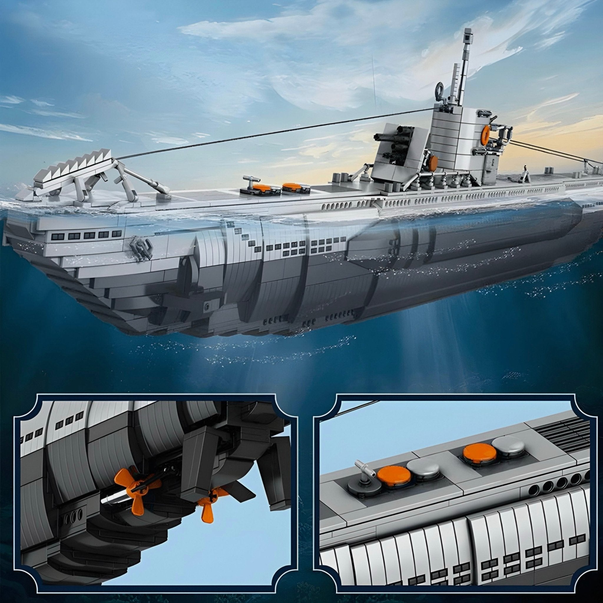 GERMAN U - BOAT | 3988PCS - BRICKS LAB