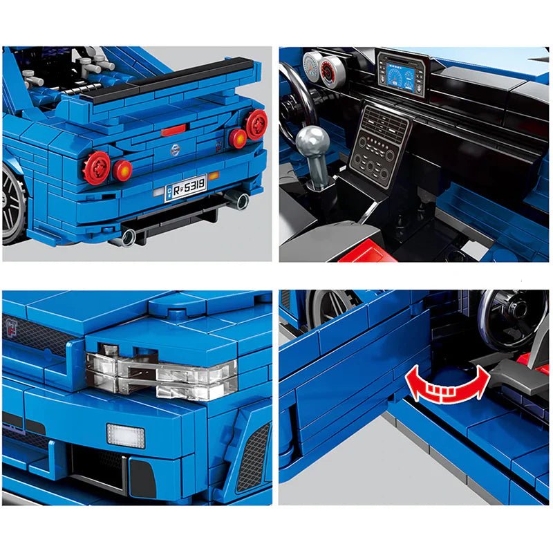Godzilla R34 GT - R | 833pcs - BRICKS LAB