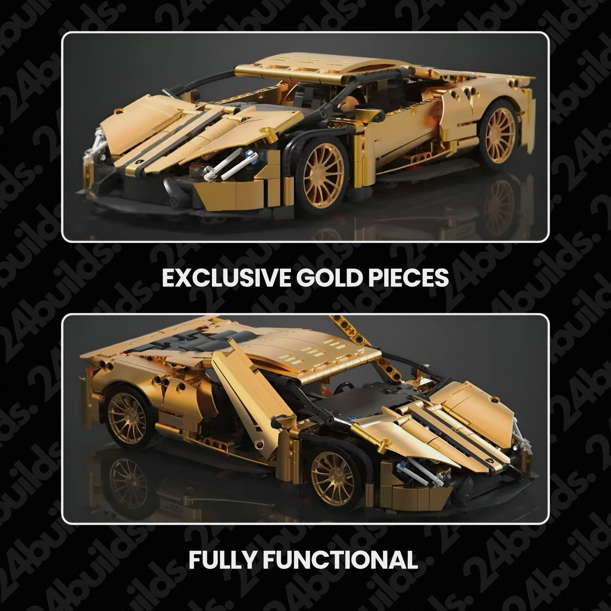 Gold Edition Italian Supercar | 1312pcs - BRICKS LAB