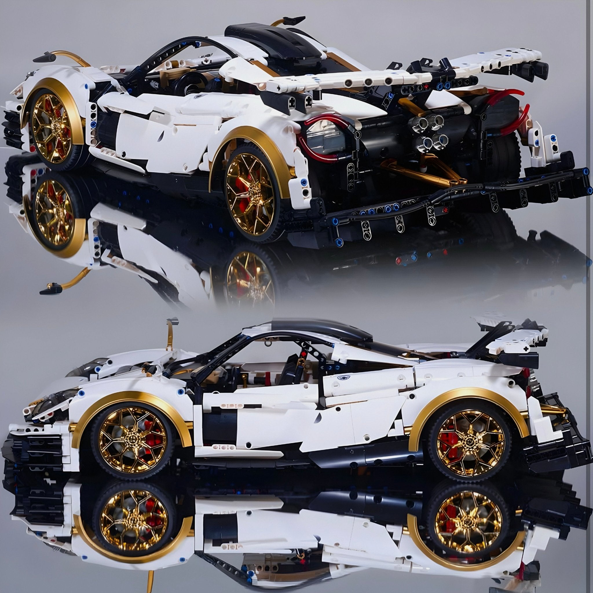 Gold Edition Pagani Huayra | 3430pcs - BRICKS LAB