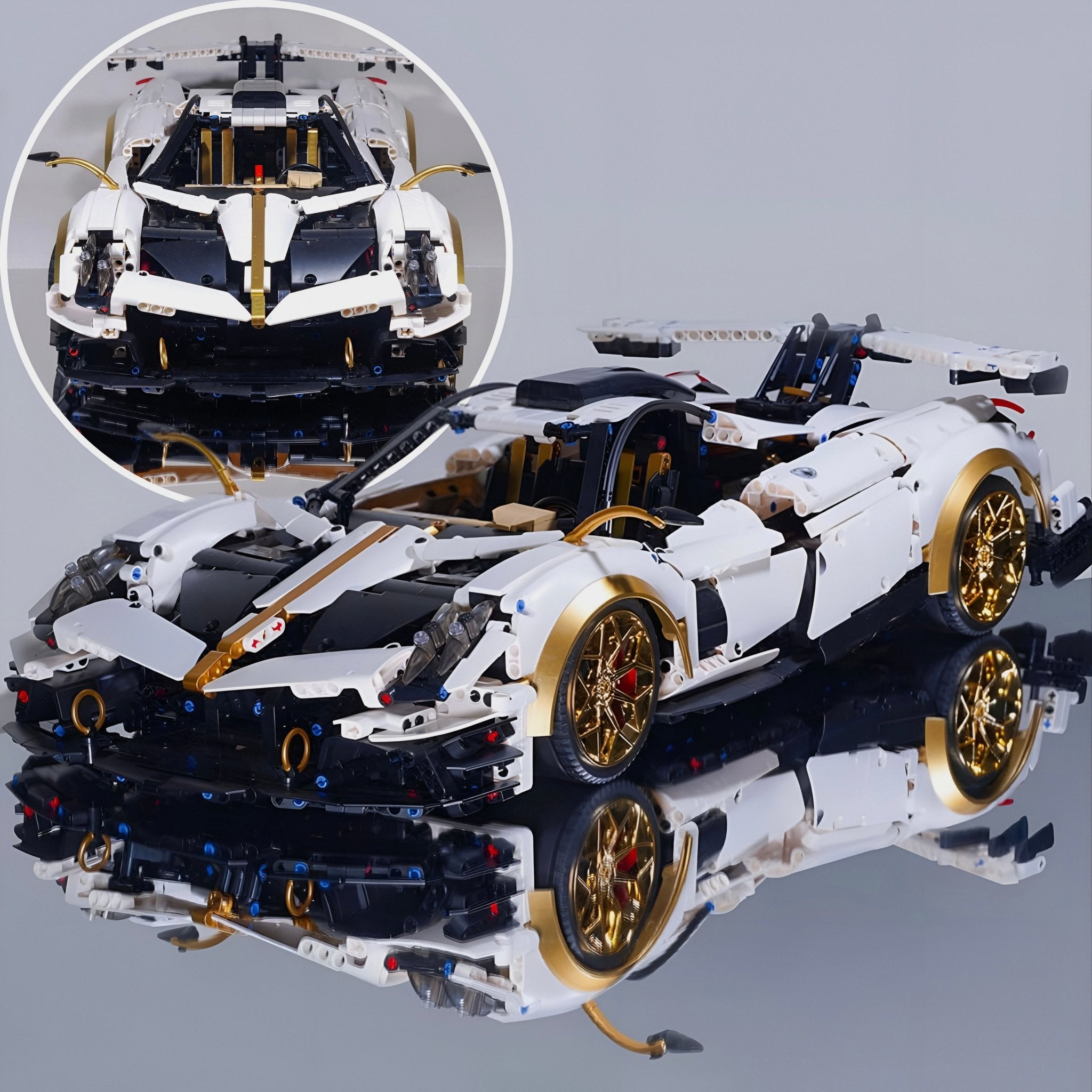 Gold Edition Pagani Huayra | 3430pcs - BRICKS LAB